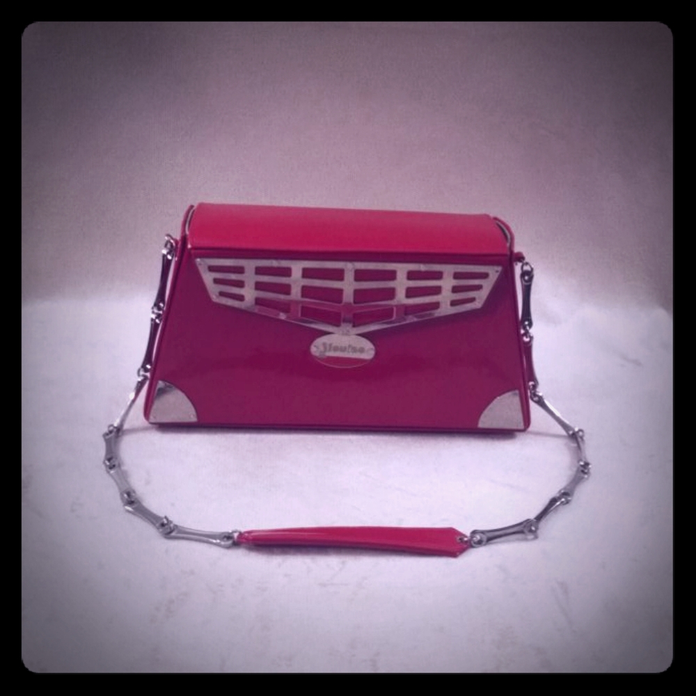 J Louise Red Patent Muscle Car Handbag